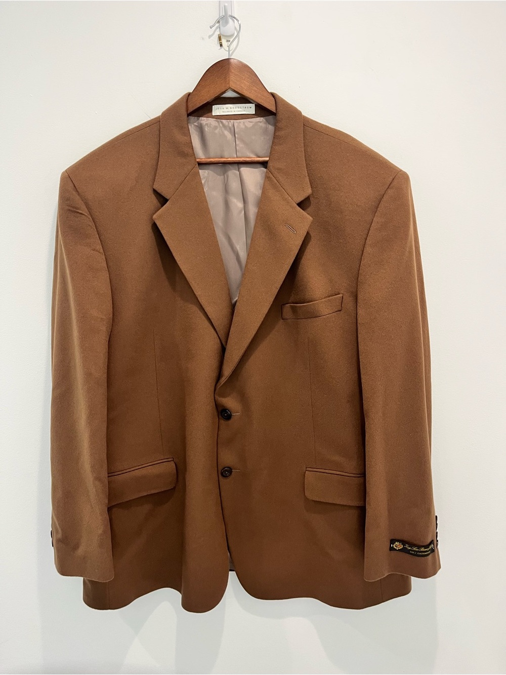 LORO PIANA 100% Cashmere Brown Blazer Double Breasted Sports Coat NWT